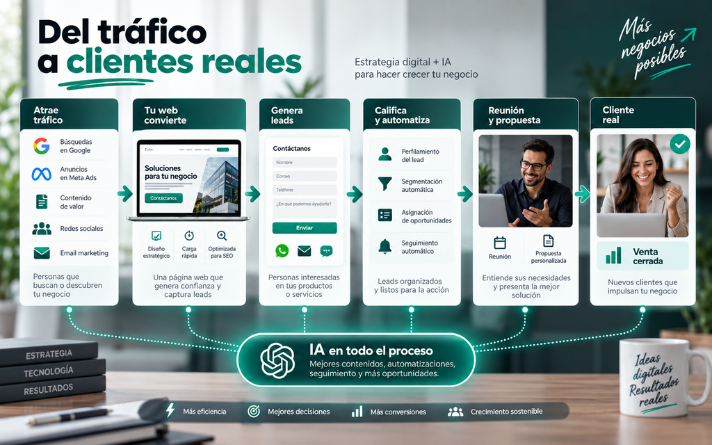 Cómo conseguir clientes por internet: 9 estrategias poderosas con Google, Meta Ads e inteligencia artificial 2 Cómo Conseguir Clientes Por Internet
